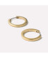 Фото #5 товара Gold Huggie Hoop Earrings - Huggie Hoops Medium