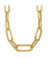 Фото #1 товара Diamond2Deal 18k Yellow Gold Fancy Oval Link Necklace