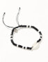 Фото #2 товара Classics 77 dusk til dawn shell bead bracelet in black