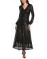 Фото #1 товара Taylor Stretch Sequin Maxi Dress Women's Black 2
