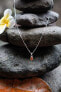 Silver necklace for births in January Birthstone DP754