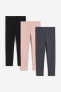 Фото #3 товара 3-pack Thick Jersey Leggings