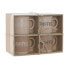 Фото #2 товара Набор кружек Home ESPRIT Mug коричневый керамический 285 мл 9 x 7 x 8 см