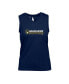 Women's Navy Milwaukee Brewers Paisley Chase V-Neck Tank Top