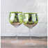 Фото #3 товара Бокалы для джина с тропическими листьями ARTLAND Tropical Leaves Gin Gläser 2er Set