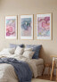 Aquarell Rosa Echtgold Poster Set