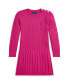 ფოტო #1 პროდუქტის Toddler And Little Girls Mini Cable Pleated Cotton Sweater Dress