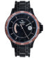 ფოტო #1 პროდუქტის Men's Hurricane Black Ion-Plated Stainless Steel Bracelet Watch 46mm