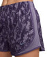 Women's One Tempo Dri-FIT Brief-Lined Printed Running Shorts Daybreak/daybreak/gravity Purple/black, L - фото #8