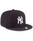 ფოტო #3 პროდუქტის Men's Navy New York Yankees World Series Wool Team 59FIFTY Fitted Hat