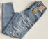 Фото #10 товара Levi's Distressed High Waisted Mom Jeans Size 24 x 29 Destructed - Light Blue