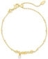 14k Gold-Plated Cultured Freshwater Pearl Mama Script Slider Bracelet
