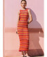 Women's Striped Crochet Dress