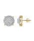 ფოტო #2 პროდუქტის Vegas Baller 14k Yellow Gold 1.54 cttw Certified Natural Diamond Stud Earring for Men/Women, Screw Back