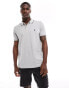 French Connection single tipped polo in light grey