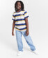 Little and Big Boys Rugby Striped Henley T-Shirt, Created for Macy's