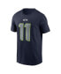 ფოტო #2 პროდუქტის Men's Jaxon Smith-Njigba Navy Seattle Seahawks 2023 NFL Draft First Round Pick Player Name and Number T-shirt