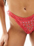 Фото #7 товара ASOS DESIGN Pia 2 pack printed lace thong in heart & pink