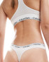 Фото #2 товара Calvin Klein modern logo low rise thong in white