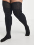 Фото #7 товара Pretty Polly Curve 60 denier hold up stockings in black