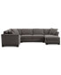 Фото #5 товара Elliot II 138" Fabric 3-Pc. Chaise Sectional, Created for Macy's