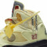 Фото #7 товара Кроссовки высокие белого цвета Nike Air Jordan 5 Retro OFF-WHITE Sail (Желтый)
