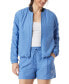 ფოტო #1 პროდუქტის Women's Packable Rib-Collar Bomber Jacket