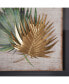 2 piece Wood and Metal Tropical Leaf Wall Plaque