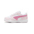 Фото #5 товара Puma Rebound V6 Lo Perforated Lace Up Toddler Girls Pink, White Sneakers Casual