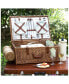Фото #4 товара Dorset English-Style Willow Picnic Basket for 4 with Blanket