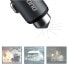 Фото #10 товара Зарядное устройство для автомобиля с молотком безопасности для стекол 2x USB 5V 3.1A серый Dudao R5