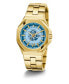 ფოტო #5 პროდუქტის Women's Date Quartz Gold-Tone Stainless Steel Watch 34mm