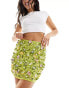 Фото #1 товара ASOS DESIGN flower sequin embellished mini skirt in green