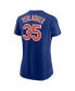 Фото #2 товара Women's Justin Verlander Royal New York Mets 2023 Name and Number T-shirt