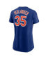 Women's Justin Verlander Royal New York Mets 2023 Name and Number T-shirt