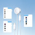 Фото #10 товара 3w1 Kabel przewód USB-A z ładowarka indukcyjną + 1x iPhone Lightning + 1x USB-C 1.2m biały