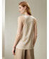 ფოტო #2 პროდუქტის Women's Silk Sparkle U-Neck Vest for Women