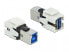 Фото #1 товара Разъем Delock 86394 Flat белый USB A - USB B женский - женский