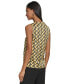 ფოტო #2 პროდუქტის Women's Geo-Print Strappy-Neck Sleeveless Top