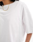 Фото #3 товара ASOS DESIGN double layer boxy tee in white