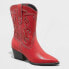 Фото #1 товара Women's Daytona Western Boots with Memory Foam Insole - Wild Fable Red 5