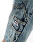 Фото #2 товара Guess Originals denim carpenter shorts in midwash blue