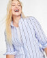 Фото #3 товара Women's Cotton Tunic Shirt, Created for Macy's
