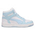 Фото #1 товара Puma Rebound Layup High Top Womens Blue, White Sneakers Athletic Shoes 39489146