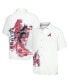 Фото #1 товара Men's White Atlanta Braves Veracruz Ace Islanders Button-Up Shirt