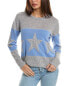 Фото #1 товара Hannah Rose Banded Star Wool & Cashmere-Blend Sweater Women's