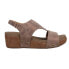 Фото #1 товара Corkys Refreshing Metallic Studded Wedge Womens Brown Casual Sandals 41-0142-BR