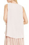 Фото #2 товара Блузка без рукавов Vince Camuto 169550 женская V-образный вырез розовая Мимоза размер X-Small