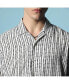 Men's Ivory White Dot Lined Shirt