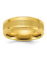 ფოტო #1 პროდუქტის Stainless Steel Yellow IP-plated Brushed Band Ring